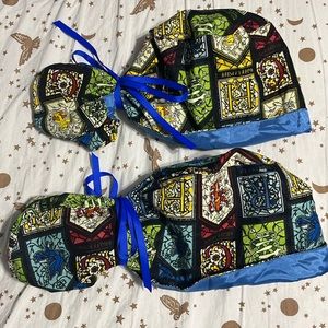 Handmade ‘Harry Potter -inspired’ Ponytail Scrub Hat, Never Worn!!